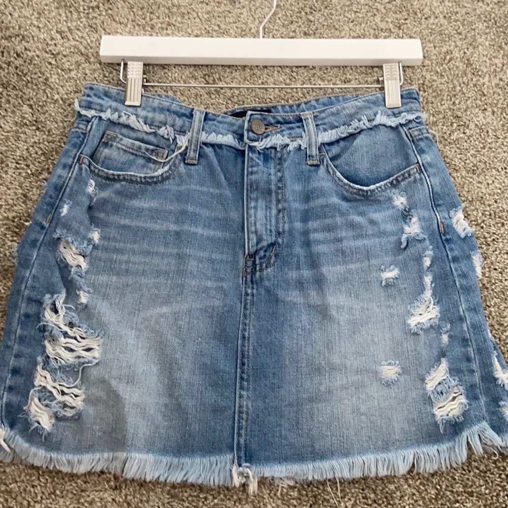 Vervet jean skirt